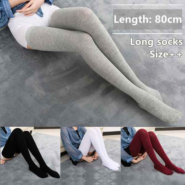 Tall Girls Women Lengthen Thigh High Socks Plus Long Stocking Long Legs ...