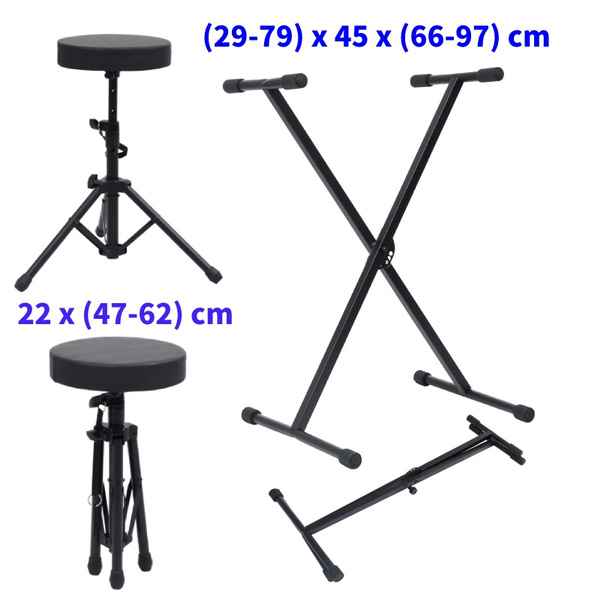 Keyboard Stand And Stool, Portable SingleX Keyboard Stand Height