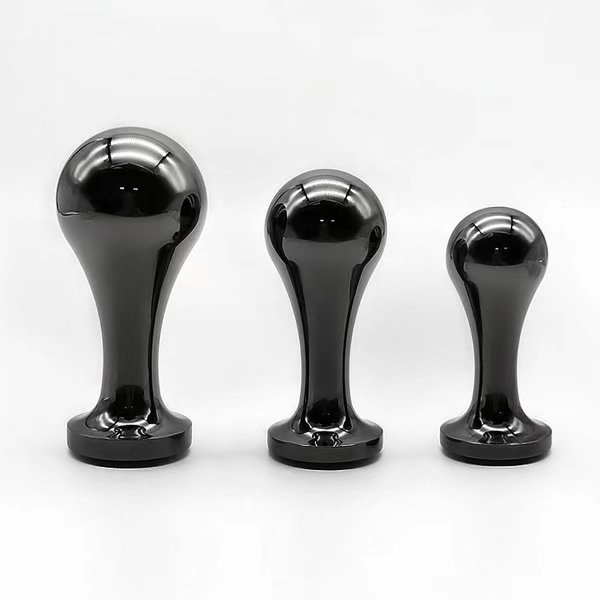 lesbian anal butt plug Plug Anal Curvado em Silicone com Pedra Rosa Rosa main image 1