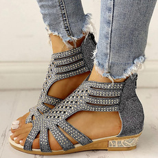 casual shoes, Summer, Sandals, thickheel
