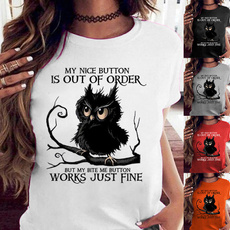 Owl, womenshortsleevetop, womenshirtswithsaying, womens shirt