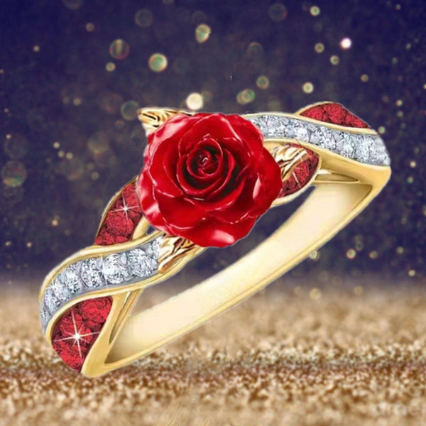 Scarlet Blooms Rose Ring | Kate Spade Outlet