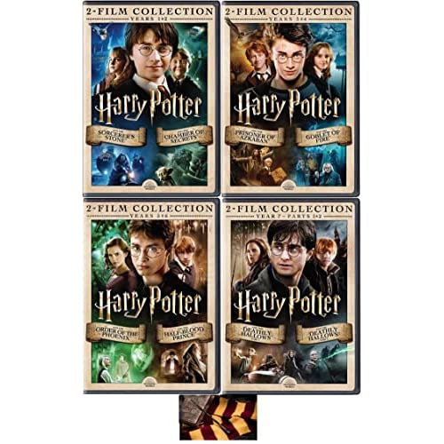 Harry Potter Complete 8 Movie Collection Years 1-7 DVD Set Includes ...