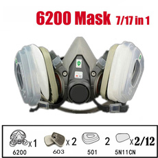 6200gasmask, halffacemask, gasrespirator, Máscaras
