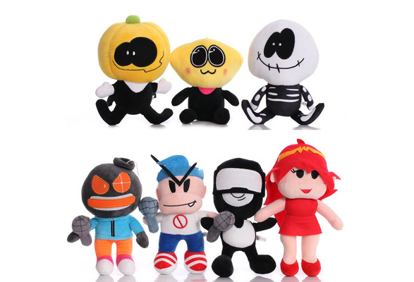 Spooky Month Skids & Pump Plush Figure Toy Doll New Friday Night Funkins 