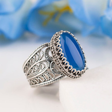Blues, Sterling, wedding ring, 925 silver rings