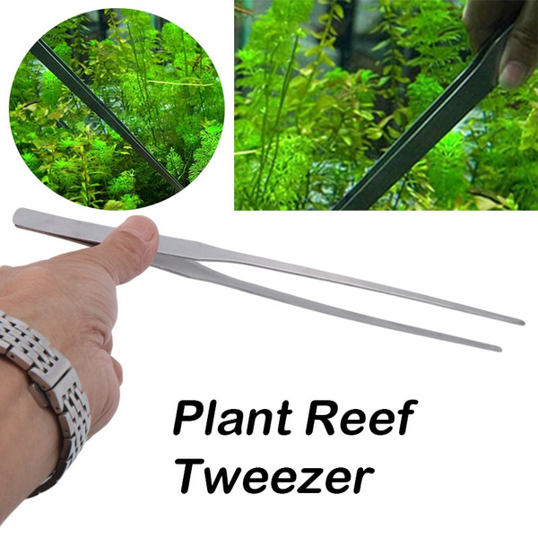 27CM Aquarium Plant Reef Tank Long Straight Tweezer Clip Scissor