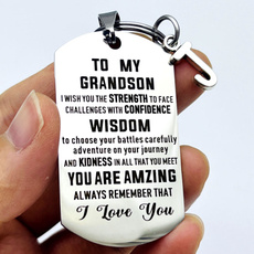 grandchildrengift, grandsonkeyringgift, giftsfromgrandma, Key Chain