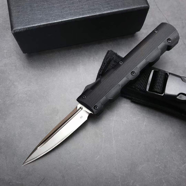 D Rocket Design FIN Spear Point Automatic Push Button OTF D/A Knife