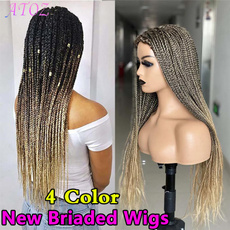 wig, syntheticbraidswig, Women's Fashion & Accessories, Cosplay