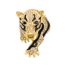 Tiger, DIAMOND, Jewelry, Pins