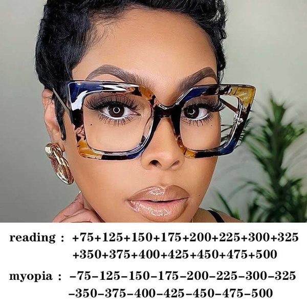 Square Myopia Glasses Prescription Glasses Retro Optical Reading Glasses Men Women Computer