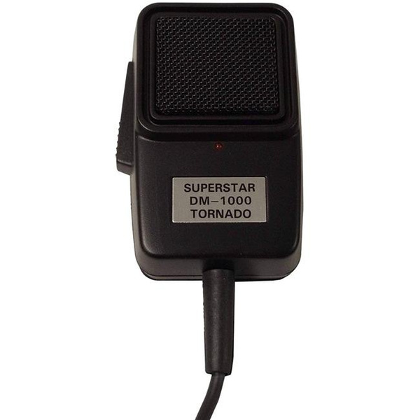 Workman DM1000 Powered Tornado Echo Microphone for CB Ham Amateur Radio 4pin, Black Wish
