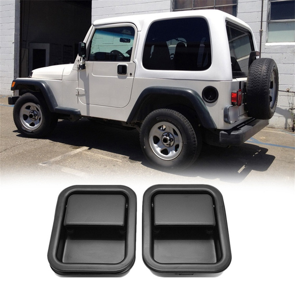 2 Pcs Heavy Duty Metal Door Exterior Outside Handles For Jeep CJ7 Wrangler TJ YJ Wish