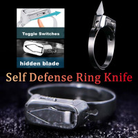 Razor Blade Ring With Knife Self Defense Spike Ring With Hidden Blade –  Wicked Tender