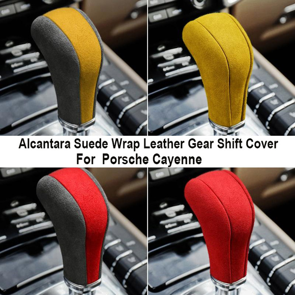 FDAIUN Alcantara Style Car Gear Side Sticker Panel