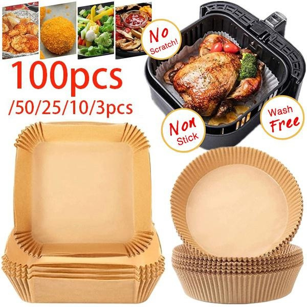 Air Fryer Disposable Paper Liner,Oil-proof Cooking Paper Non-Stick