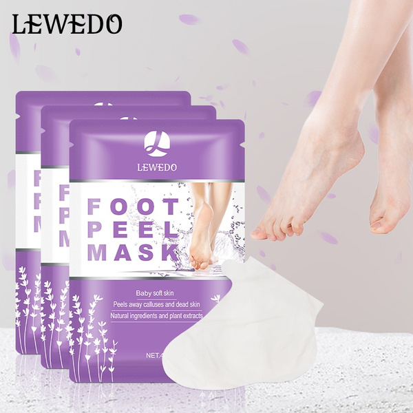 Lewedo Foot Peel Mask Moisturizing Exfoliator Dead Skin Peel Off Mask 