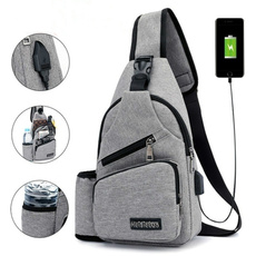 Outdoor, Capacity, usb, Casual bag