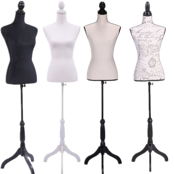 Female Mannequin Stand Half-Length Hollow Foam Coating Maniquins Body ...