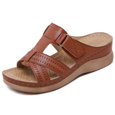 wedge, Plus Size, Summer, leather