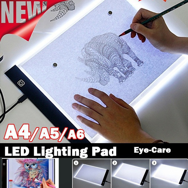 Newest!!! A4/A5/A6 Tracing Light Box Portable LED Light Table Tracer Board  Dimmable Brightness Artcraft Light Pad For Artists Drawing 5D DIY Diamond