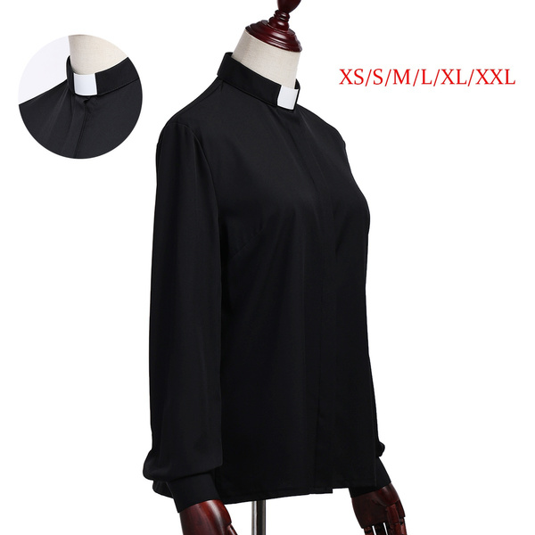 Female Pastor Priest Minister Long Sleeve Clergy Shirt Wish Female Pastor Priest Minister Long Sleeve Clergy Shirt Wish