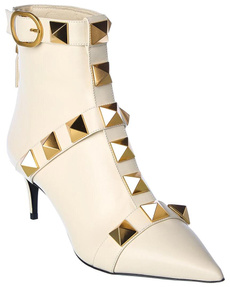 leather, clothingshoesaccessorie, Booties, Roman
