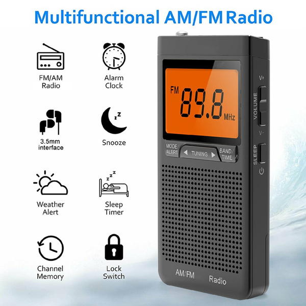 Portable Radio Emergency Pocket Mini Handheld Radio Receiver With