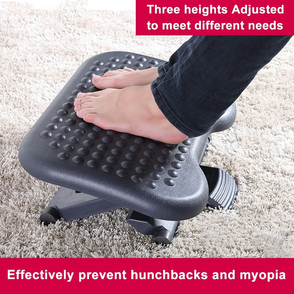 Adjustable Tilting Footrest Under Desk Ergonomic Office Foot Rest Pad
