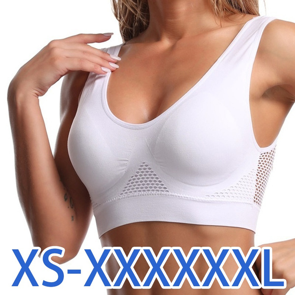 XS-6XL Sports Bras for Women Unwired Underwear Push Up with Pad Bra
