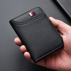 men accessories, bus card holders, Wallet, genuine leather