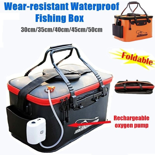 Multifunction Outdoor EVA Fishing Bucket Folding Fishing Gear Portable