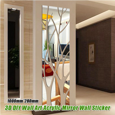 Wall Decor, art, Home Decor, mirrorwall