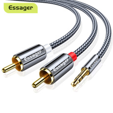 audioauxcable, rcacable, speakercable, audiocableadapter