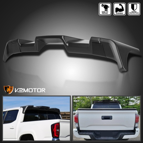 Fits 2016-2022 Toyota Tacoma Matte Black Rear Window Roof Top Spoiler ...