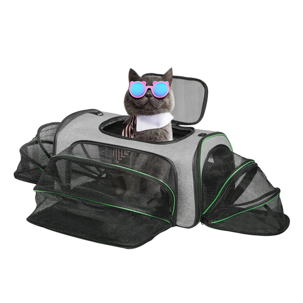 Minthouz Outdoor Pet Carrier Transport Cage Foldable Transport Bag for