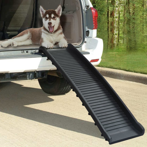 Folding Dog Ramp 155.5x40x15.5 Cm Pet Ramp With NonSlip And Safety Side Rails Wish