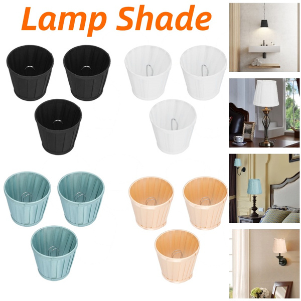 3PCS Lamp Shade Clip On White Chandelier Lamp Shades,12x11x8.5cm | Wish