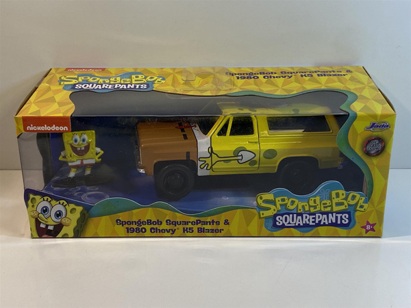 SpongeBob SquarePants Figure and 1980 Chevy K5 Blazer 1:32 Jada 31798 ...