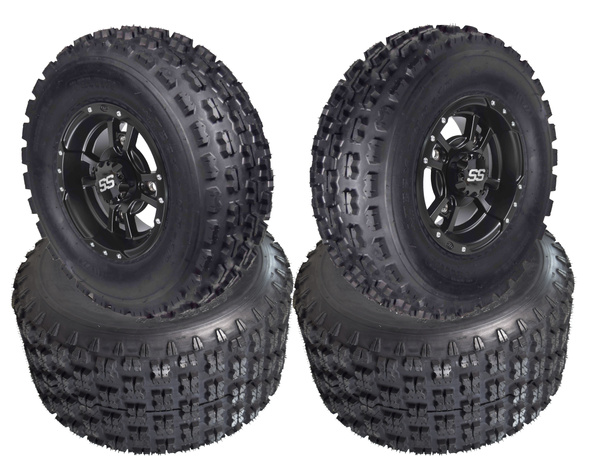 MASSFX 22x7-10 20x10-9 ATV Front Rear Tire & Wheel Kit 22x7x10 20x10x9 ...