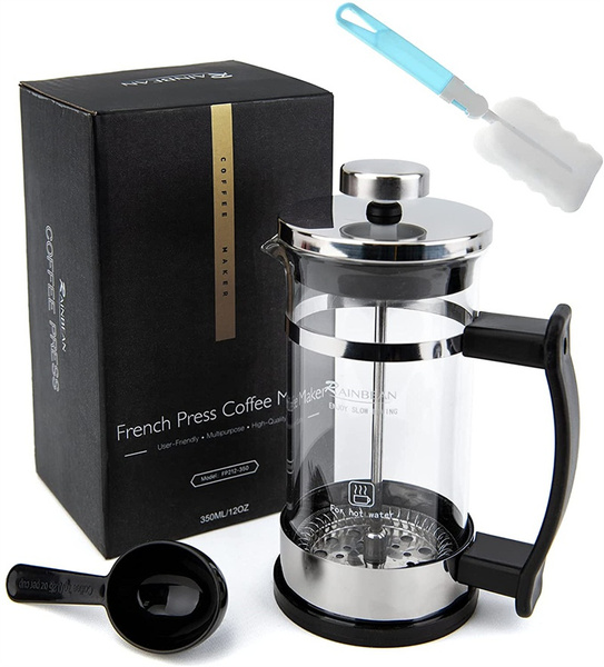 Mini French Press Coffee Maker 12 Oz , Small French Press 350 Ml