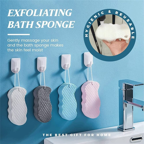 Ultra Soft Bath Body Cleaning Shower Sponge,Super Soft Exfoliating Bath  Sponge,Spa Scrub Exfoliator Dead Skin Remove Sponge, Bath Sponge for Adults  Children Women