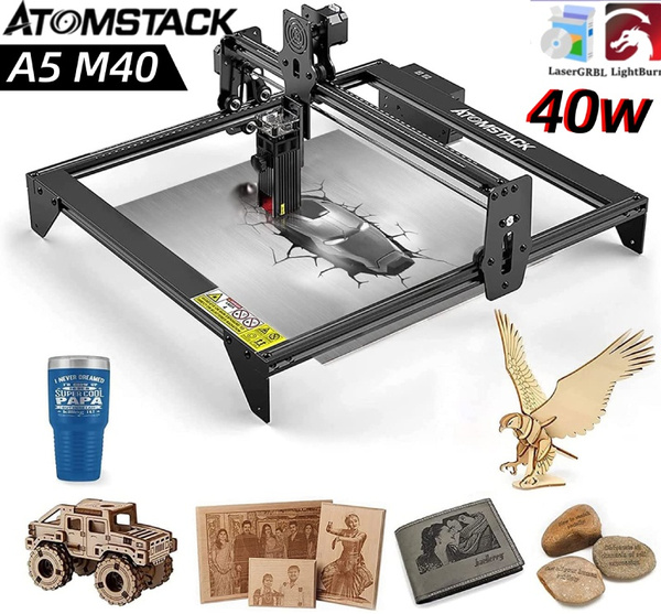 Upgraded ATOMSTACK 40W Laser Engraver, A5 M40 CNC Laser Engraver and ...