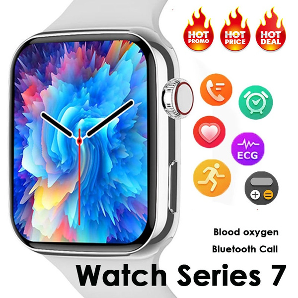 2021 Newest Smart Watch 7 ECG PPG Heart Rate Monitor 1.75 Inch Full Touch  Screen Temperature IP68 Waterproof Sports Multifunctional Watch For  Smartphones PK IOS Watch Series 5 4 3 | Wish