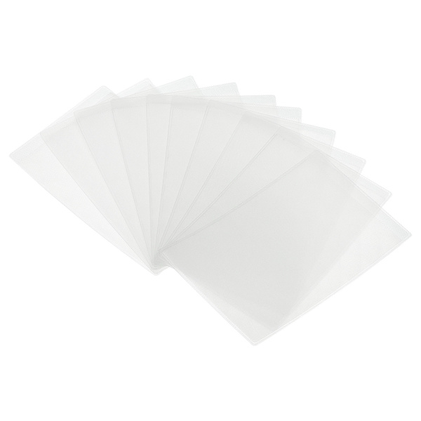 Pvc Soft Credit Card Sleeves, 50 Pack Short Opening Protector Holder 