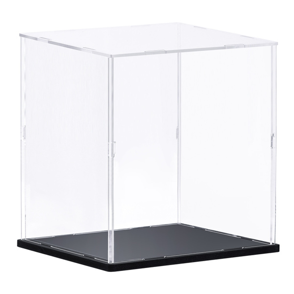 Clear Display Case Acrylic Box, Assemble Transparent Box Dustproof ...