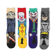 Funny, Cotton Socks, Socks, Batman