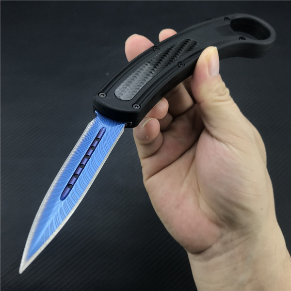NEW Tactical CSGO Claw KNIFE Switchblade Spring Assisted Pocket Knife for Men Otf Automatic