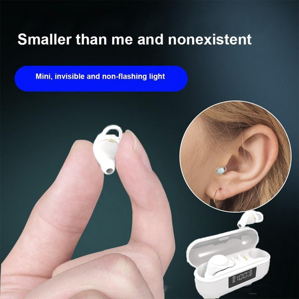 2023 Adaptive Noise Canceling Super Mini Smart Sleep Bluetooth 5.1 Earbuds TWS Invisible Earphone True Wireless Earpiece Nano Size No Pain for All